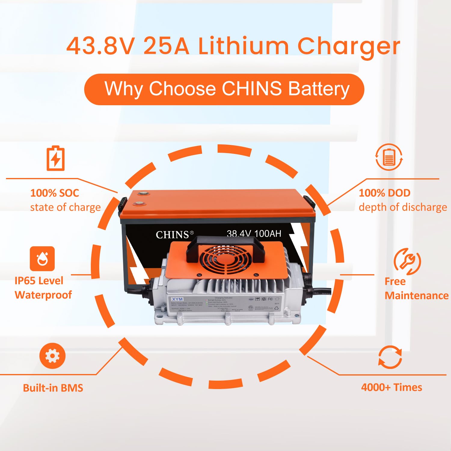 Lithium Battery 100Ah - 36V Lityum Golf Arabası Aküsü 100AH,
