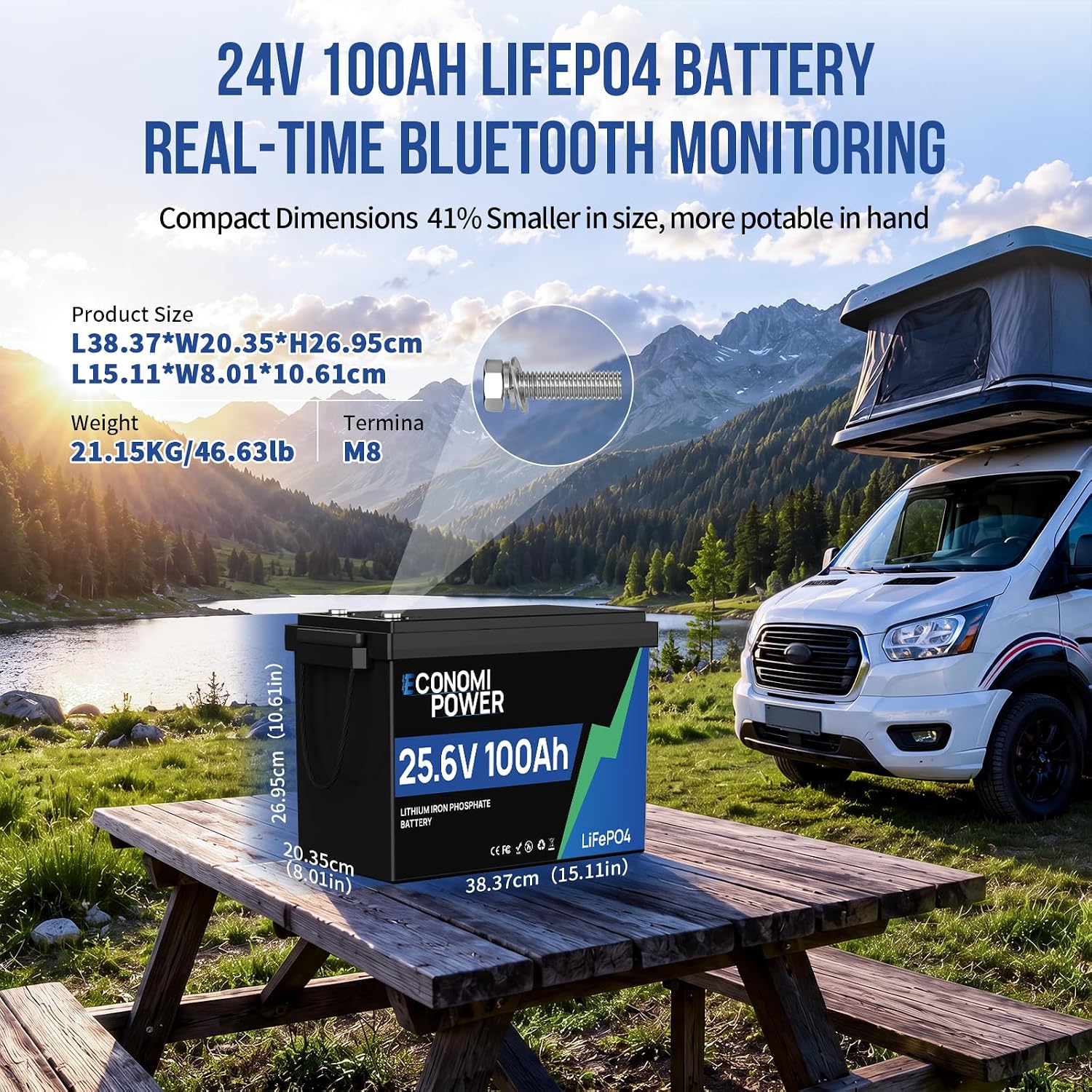 24V 100Ah LiFePO4 Lityum Pil M - Lithium Battery 100Ah incelemesi ve fiyatı