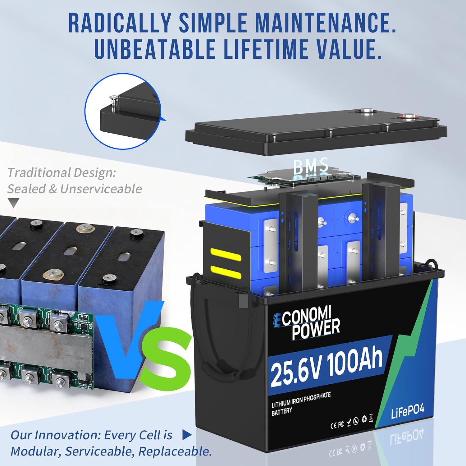 24V 100Ah LiFePO4 Lityum Pil M - Lithium Battery 100Ah incelemesi ve fiyatı
