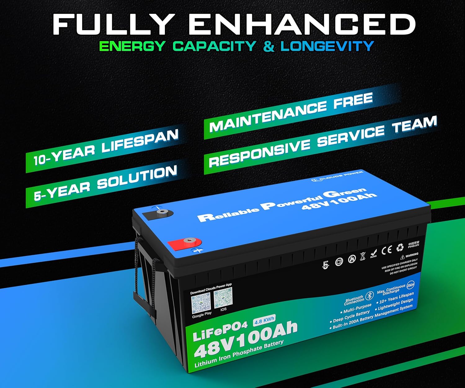 48 Volt 100Ah Lityum Golf Arab - Lithium Battery 100Ah incelemesi ve fiyatı
