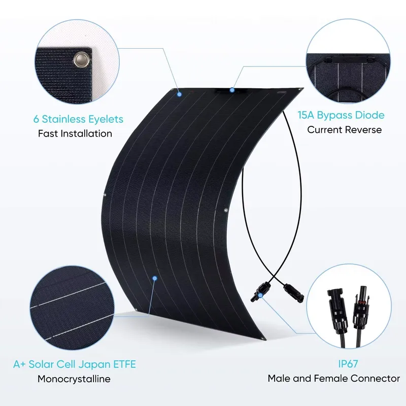 400W 420W Ekstra Güçlü Hafif E - Solar Panel Monocrystalline incelemesi ve fiyatı